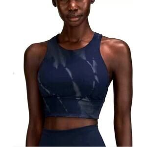 Lululemon Wunder Train Longline Bra Fade Everlux Size 10 Medium Support EUC